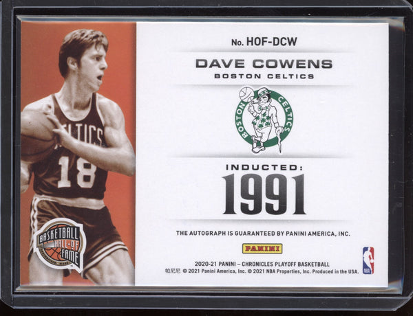 Dave Cowens 2020/21 Panini Chronicles Hall of Fame Auto 28/99