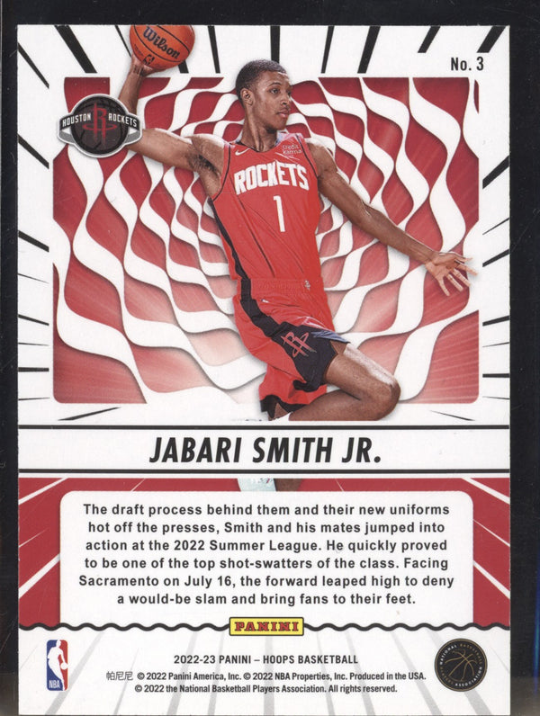 Jabari Smith Jr 2022-23 Panini Hoops 3 Class Action RC