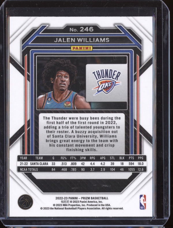 Jalen Williams 2022-23 Panini Prizm 246 RC