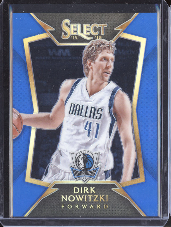 Dirk Nowitzki 2014-15 Panini Select 58 Concourse Blue 205/249