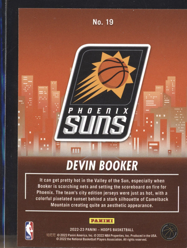 Devin Booker 2022-23 Panini Hoops 19 City Edition