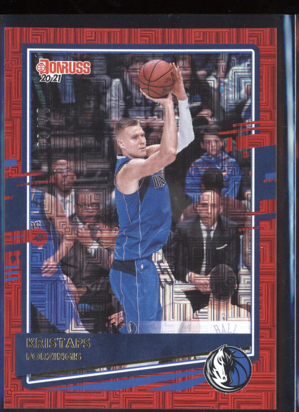 Kristaps Porzingis 2020/21 Panini Donruss Choice Red  09/99