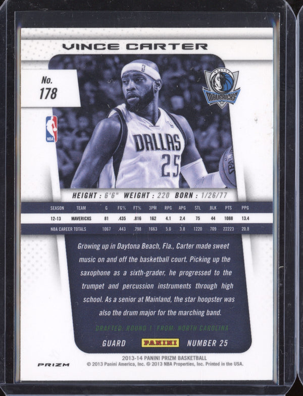 Vince Carter 2013-14 Panini Prizm 178 Blue