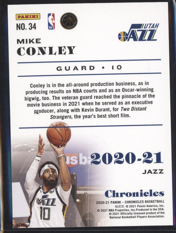 Mike Conley 2020-21 Panini Chronicles 34 Red 11/149