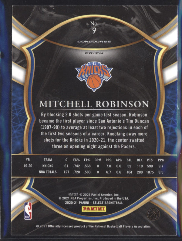 Mitchell Robinson 2020-21 Panini Select 9 Concourse Scope