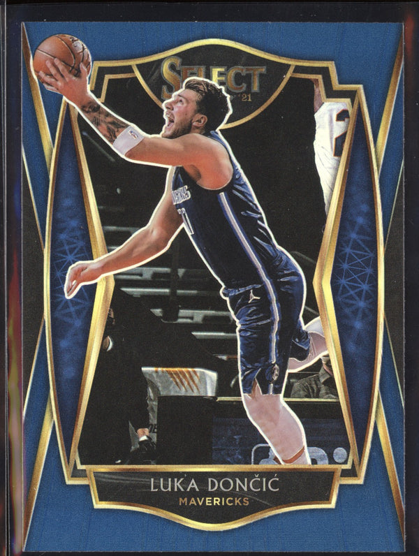 Luka Doncic 2020-21 Panini Select 150 Premier Blue Retail