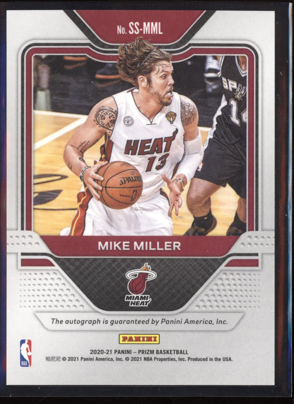 Mike Miller 2020-21 Panini Prizm Sensational Signatures