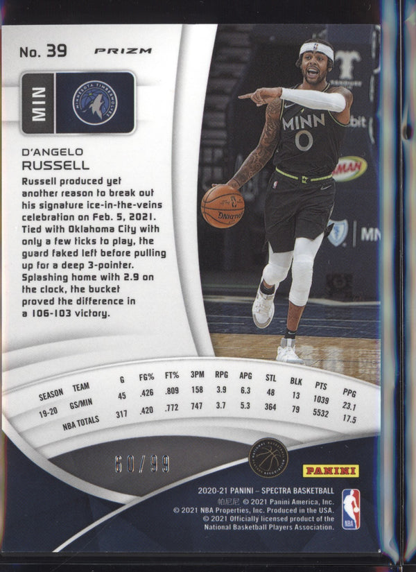 D'Angelo Russell 2020/21 Panini Spectra Celestial 60/99