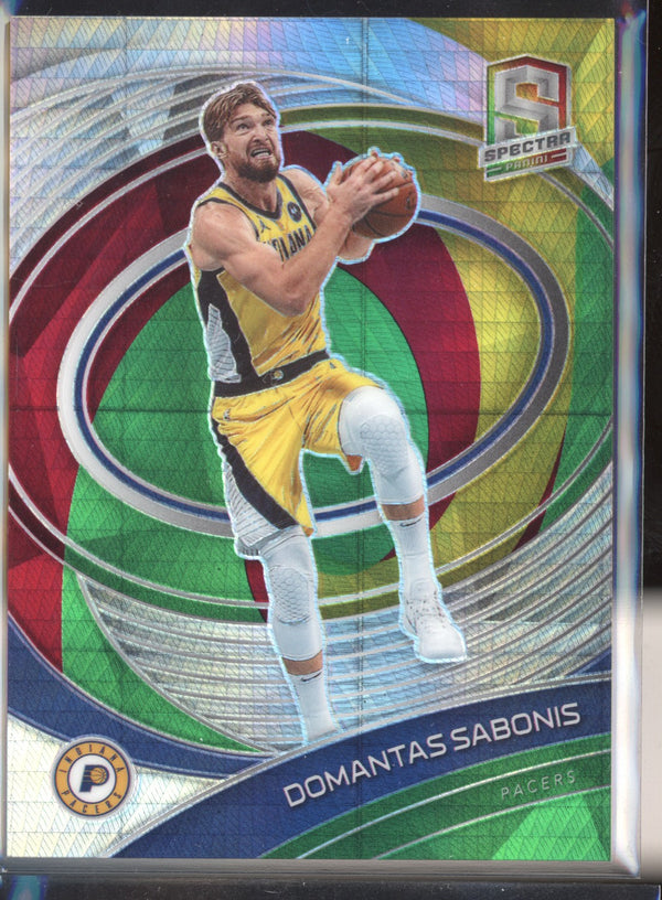 Domantas Sabonis 2020-21 Panini Spectra 85 Asia Yellow Green 7/75