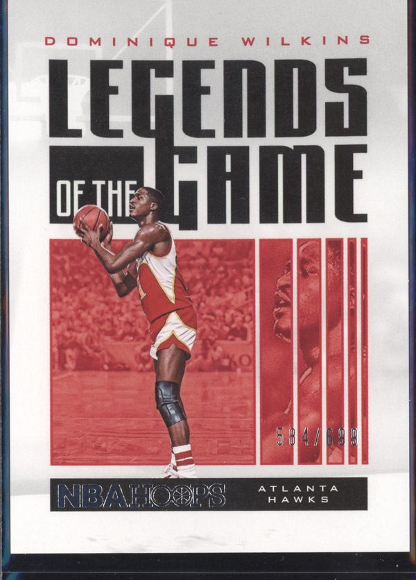 Dominique Wilkins 2020/21 Panini Hoops Legends of the Game 584/699