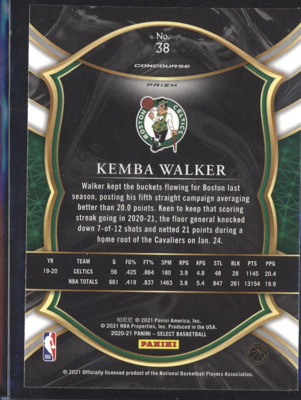 Kemba Walker 2020-21 Panini Select 38 Concourse Scope
