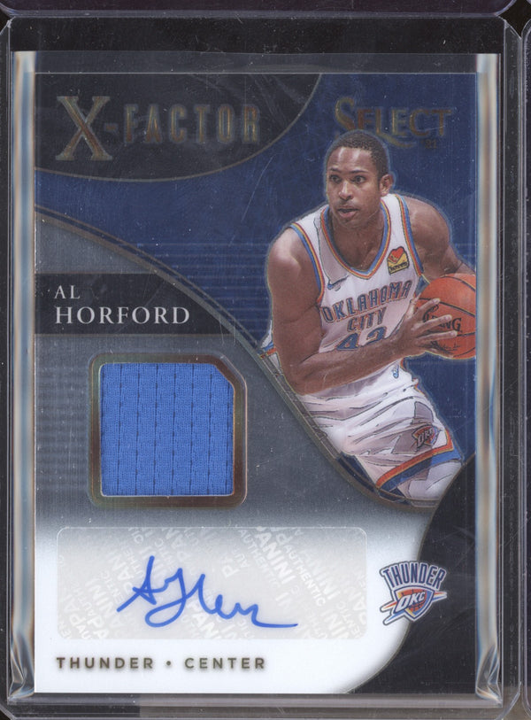 Al Horford 2020-21 Panini Select XF-AHF X-Factor Memorabilia Signatures 9/149