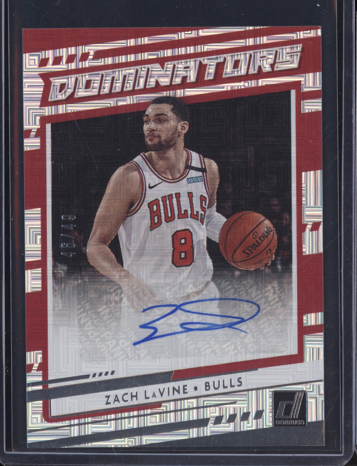 Zach LaVine 2020/21 Panini Donruss Choice Dominators Signature 46/49