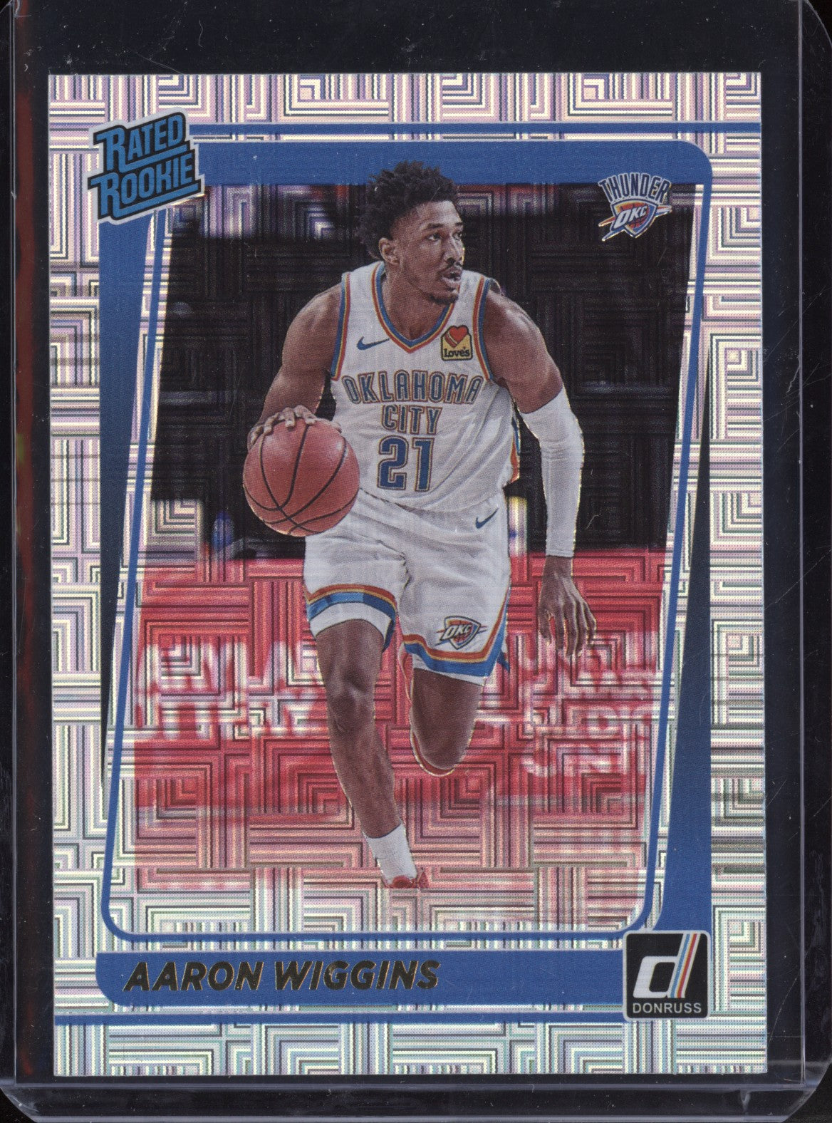 Aaron Wiggins 2021/22 Panini Donruss Choice Rated Rookie RC