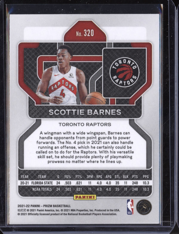 Scottie Barnes 2021-22 Panini Prizm RC