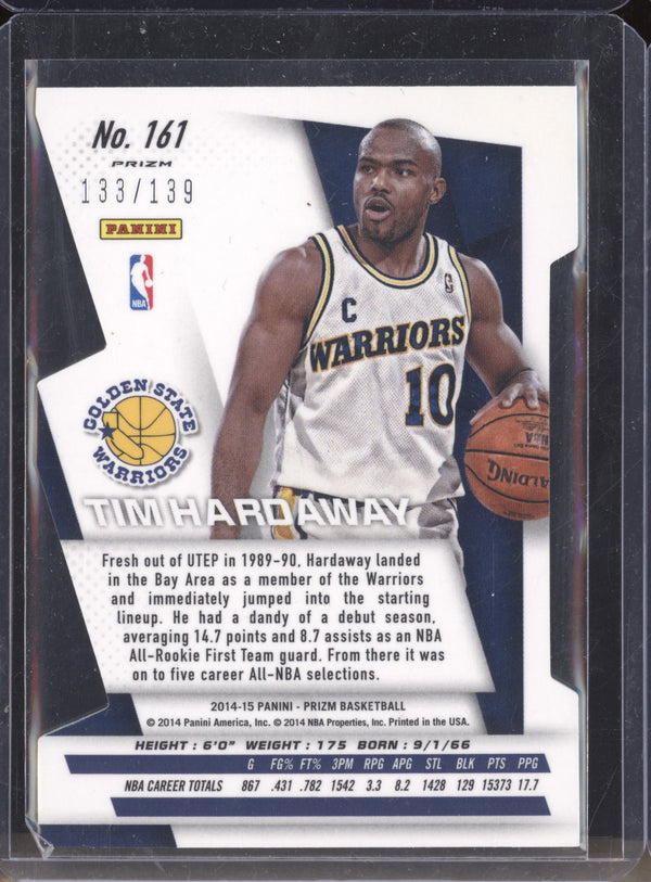 Tim Hardaway 2014-15 Panini Prizm 161 Orange Die Cut 133/139