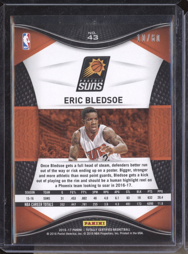 Eric Bledsoe 2016-17 Panini Totally Certified  43 Orange 10/60