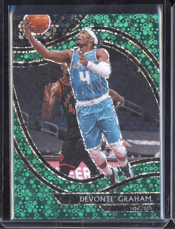 Devonte' Graham 2020-21 Panini Select  Courtside Green Disco 5/5