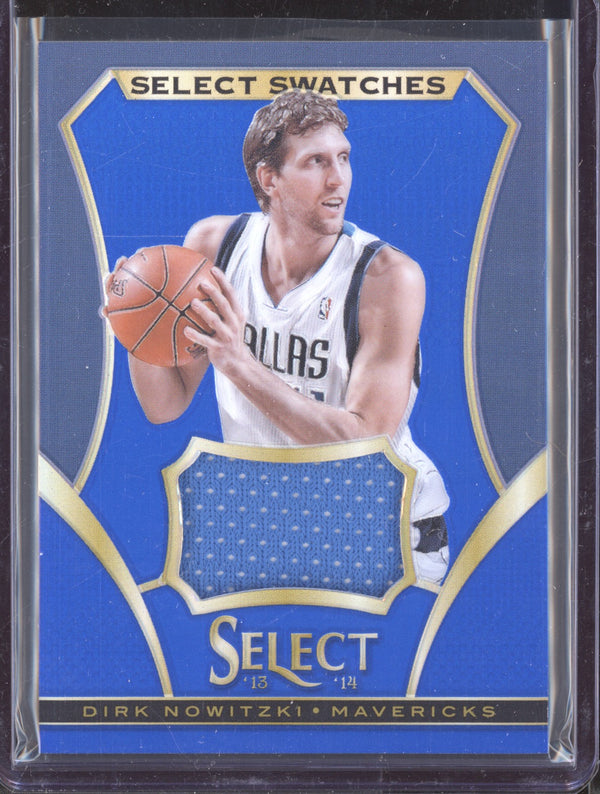 Dirk Nowitzki 2013-14 Panini Select 26 Swatches Blue 17/49