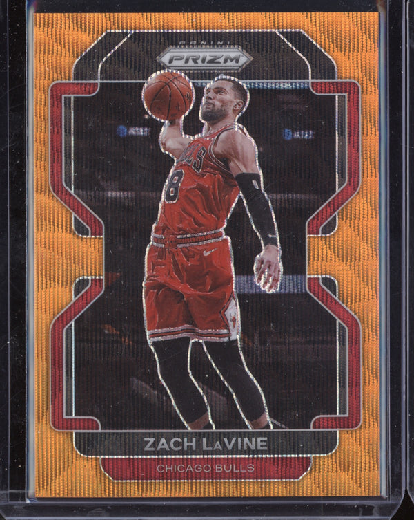 Zach LaVine 2021-22 Panini Prizm Orange Wave 53/60