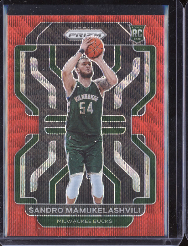 Sandro Mamukelashvili 2021-22 Panini Prizm Red Wave RC