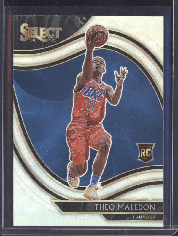 Theo Maledon 2020-21 Panini Select 267 Courtside Silver RC