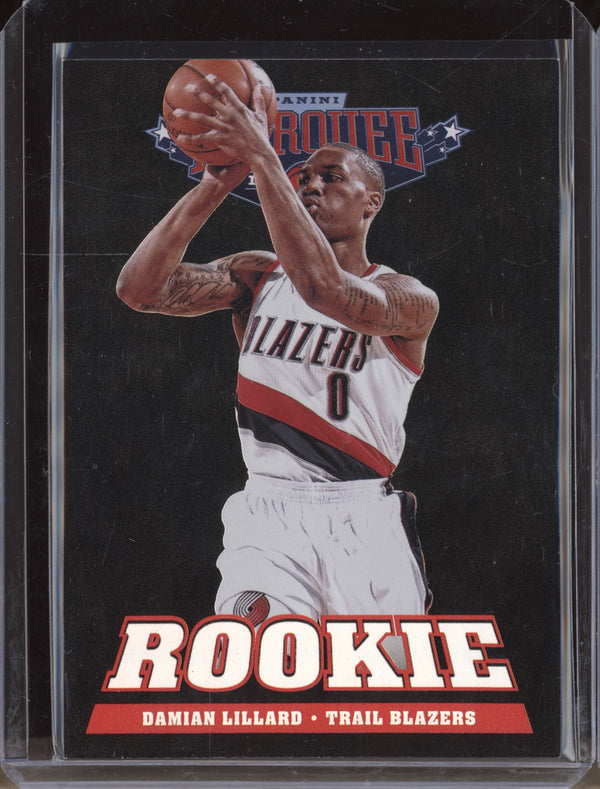 Damian Lillard 2012-13 Panini Marquee 231 Black Holoboard RC