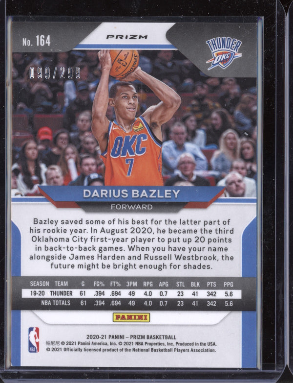 Darius Bazley 2020 Panini Prizm Basketball Red Prizm 99/299