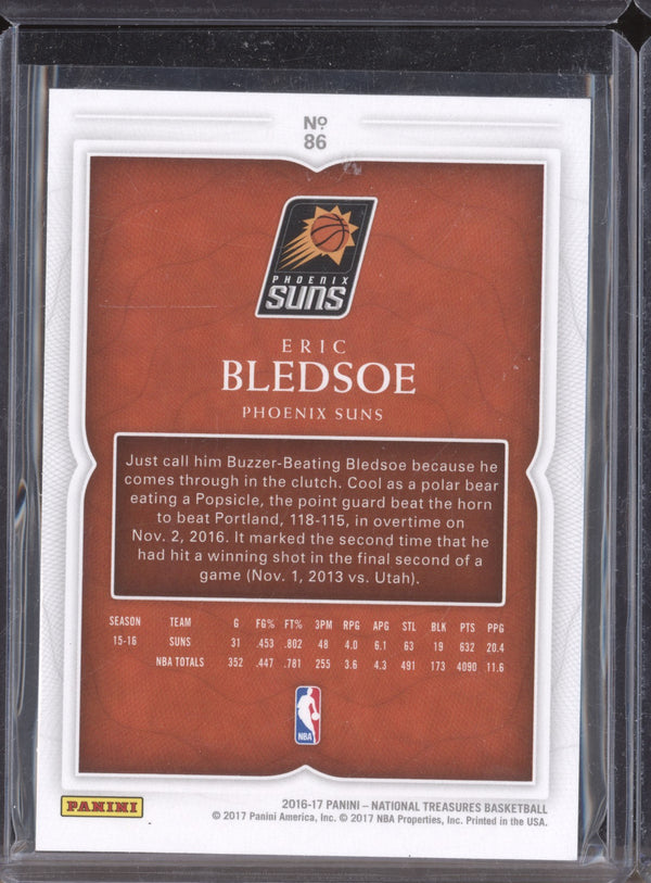 Eric Bledsoe 2016-17 Panini National Treasures 86 Bronze 9/25