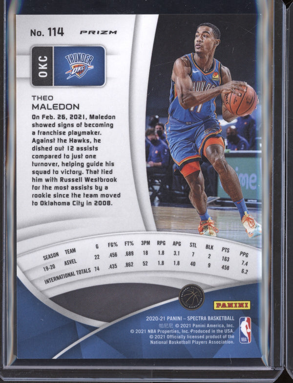 Theo Maledon 2020/21 Panini Spectra Red Tmall RC