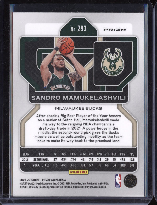 Sandro Mamukelashvili 2021-22 Panini Prizm Red Wave RC