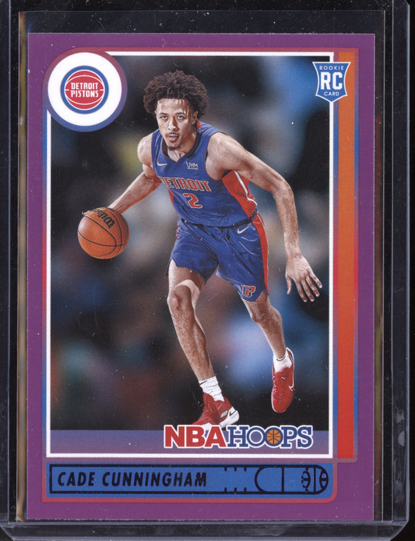 Cade Cunningham 2021-22 Panini Hoops Purple RC