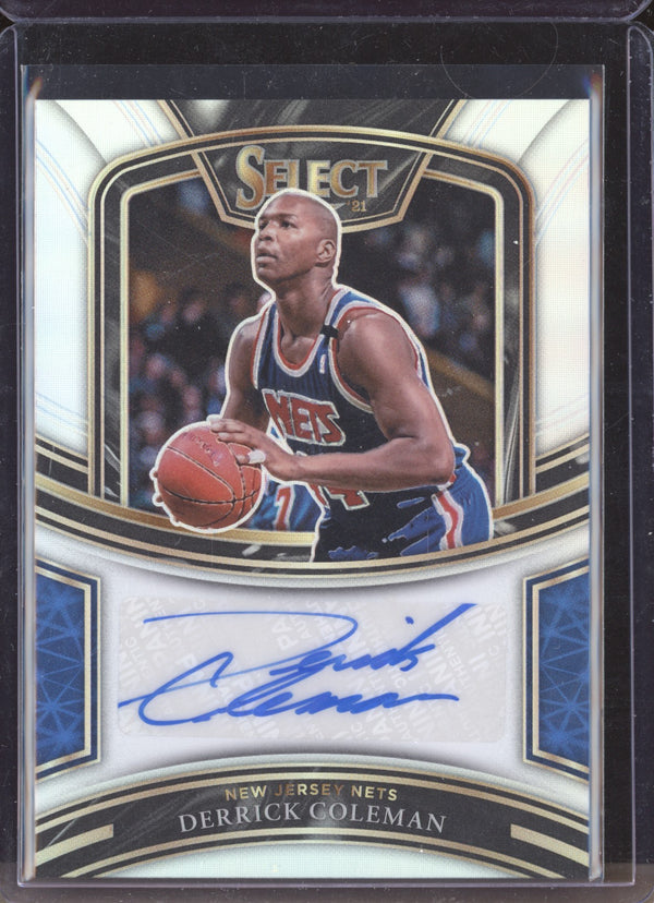 Derrick Coleman 2020-21 Panini Select SG-DCM Signatures 15/249