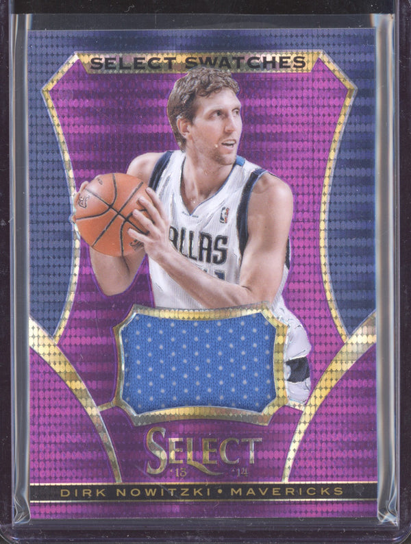 Dirk Nowitzki 2013-14 Panini Select 26 Swatches Purple 21/99