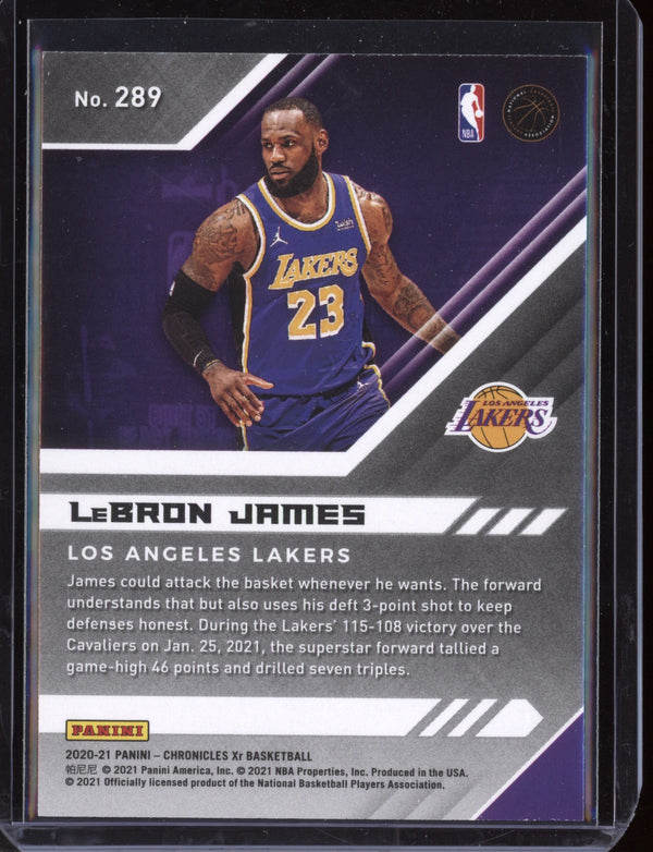 LeBron James 2020-21 Panini Chronicles XR