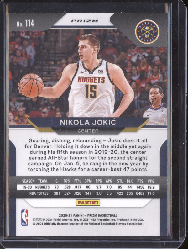 Nikola Jokic 2020-21 Panini Prizm 114 Silver