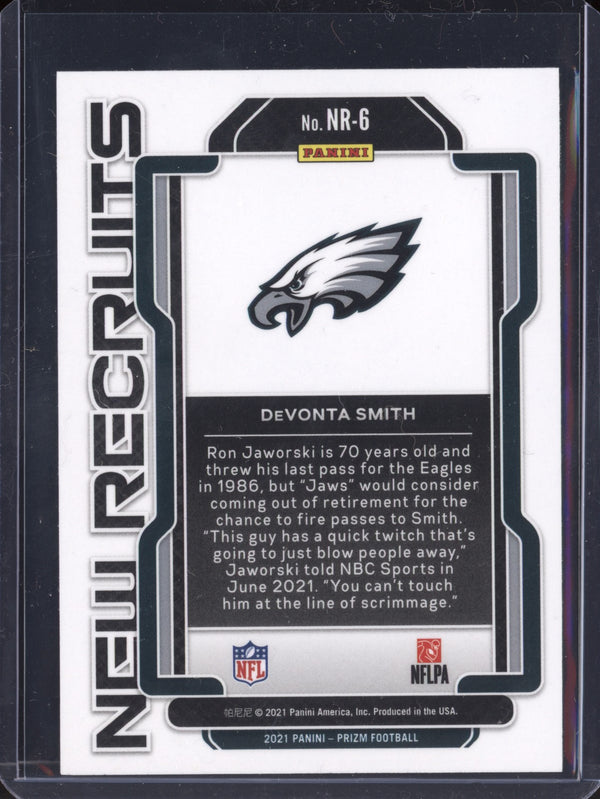 DeVonta Smith 2021 Panini Prizm New Recruits RC