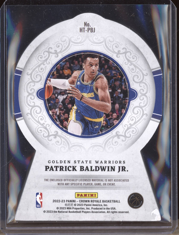 Patrick Baldwin Jr 2022-23 Panini Crown Royale Heirs to the Throne Jersey RC