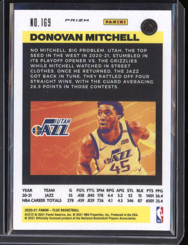 Donovan Mitchell 2020-21 Panini Flux Silver