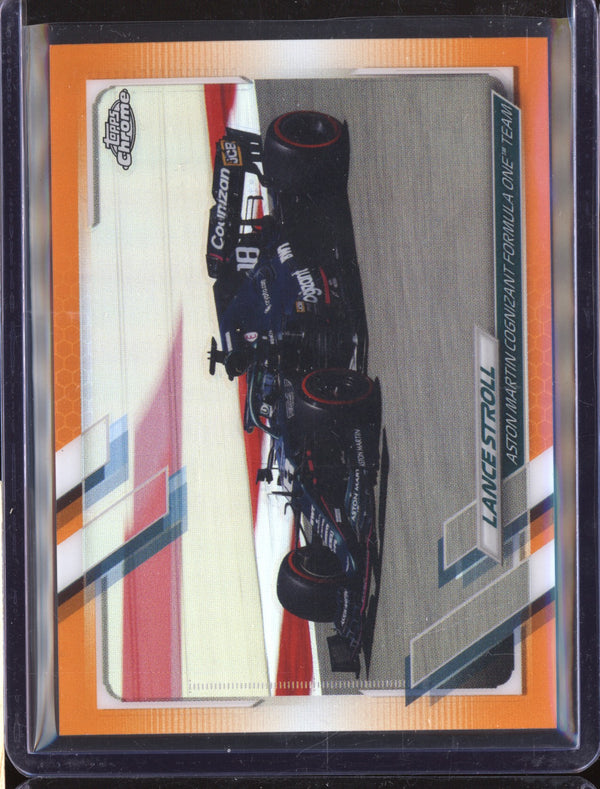 Lance Stroll 2021 Topps Chrome Formula 1 103 Orange Refractor 6/25