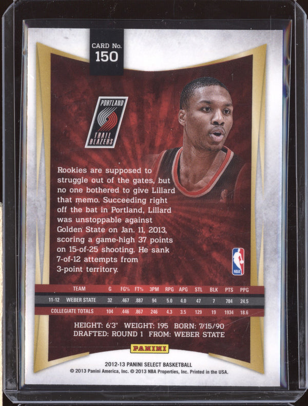 Damian Lillard 2012-13 Panini Select 150 RC