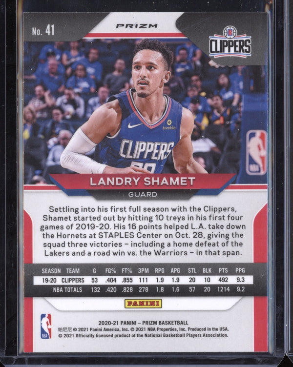 Landry Shamet 2020-21 Panini Prizm Gold Wave