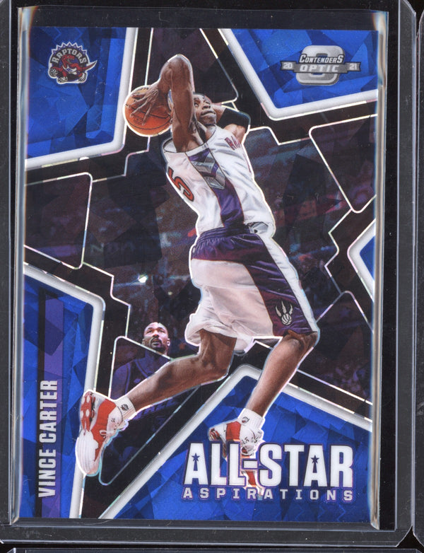 Vince Carter 2020-21 Panini Contenders Optic All Star Aspirations Cracked Ice