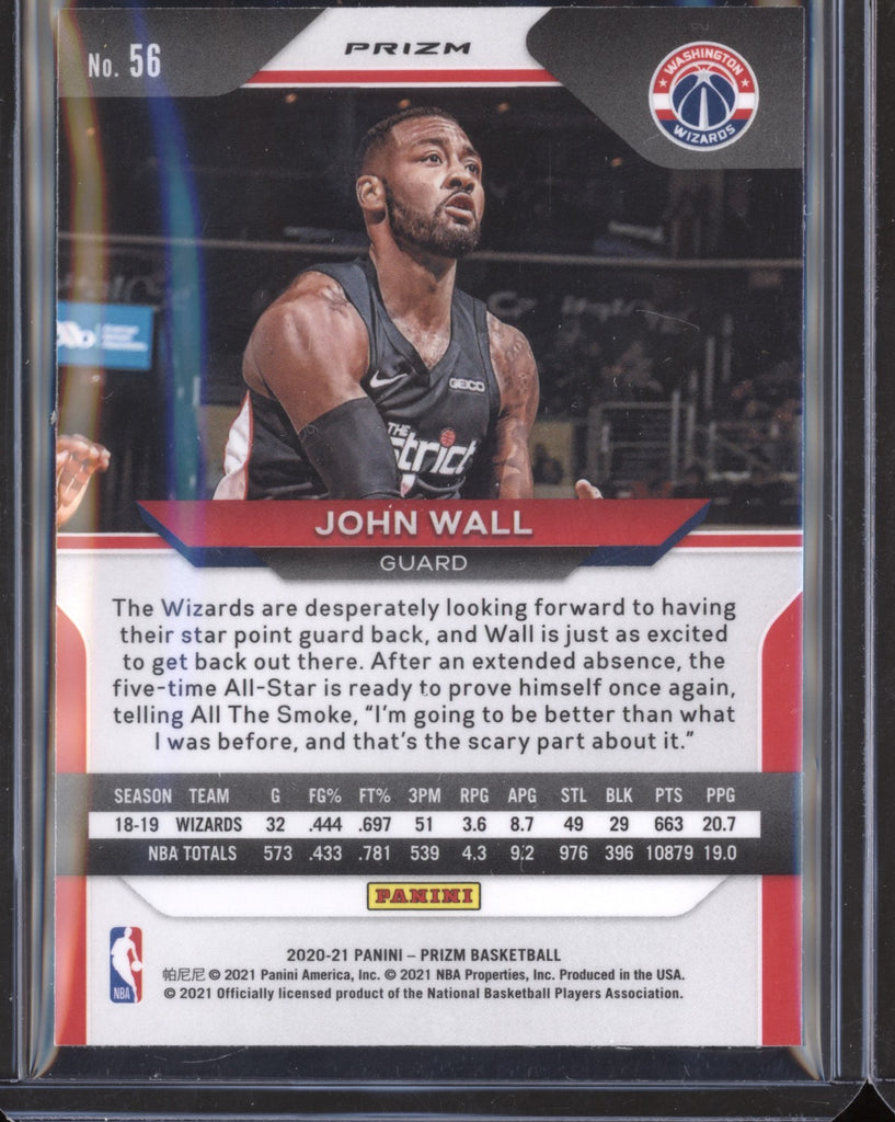 John Wall 2020-21 Panini Prizm Gold Wave - The Hobby