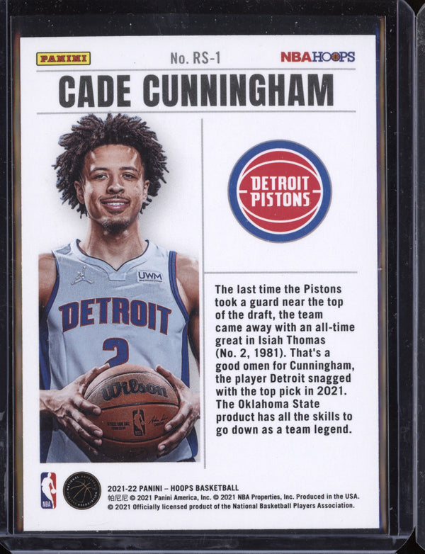 Cade Cunningham 2021-22 Panini Hoops Rookie Special Holo RC
