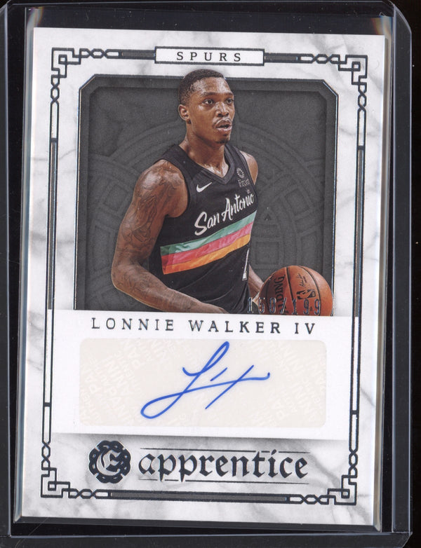 Lonnie Walker IV 2020-21 Panini Chronicles Apprentice Signatures RC 150/199