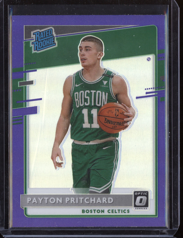 Payton Pritchard 2020-21 Panini Donruss Optic Purple RC