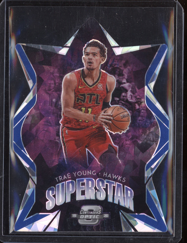 Trae Young 2019-20 Panini Contenders Optic Super Stars Diecut Cracked Ice