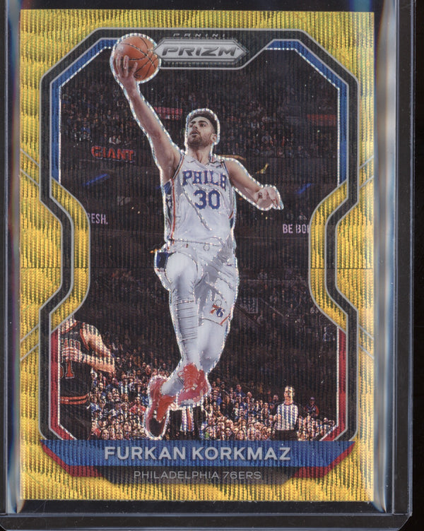 Furkan Korkmaz 2020-21 Panini Prizm Gold Wave