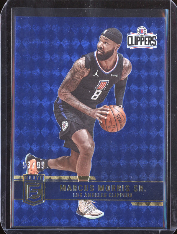 Marcus Morris Sr 2021/22 Panini Elite Blue 53/99